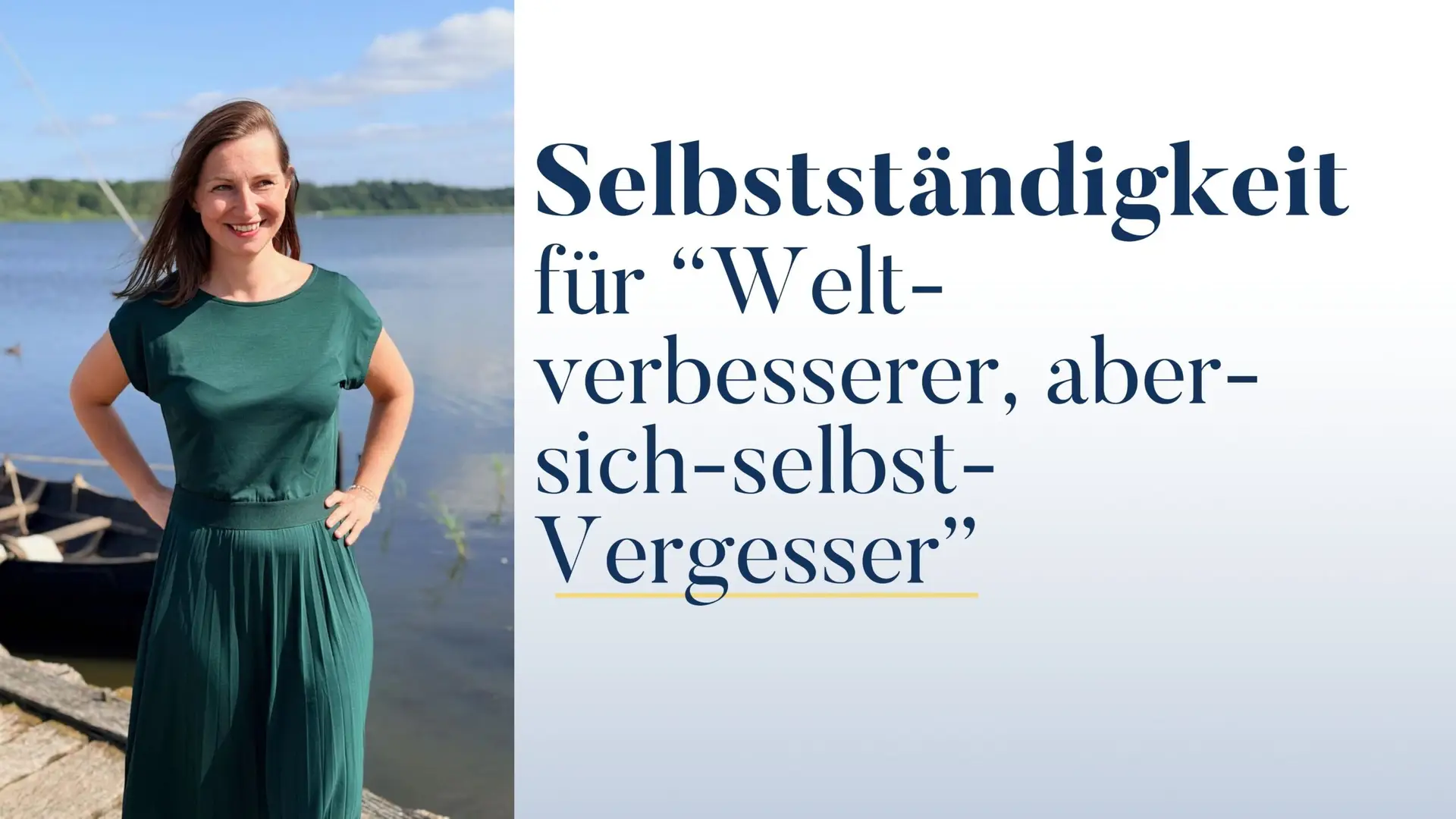 Mehr über den Artikel erfahren Selbstständigkeit für ‚Weltverbesserer, aber-sich-selbst-Vergesser‘ – So kannst du dein Business nachhaltig gestalten