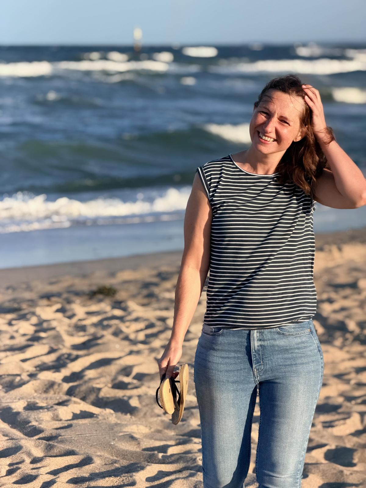 Ricarda Kruse am Meer