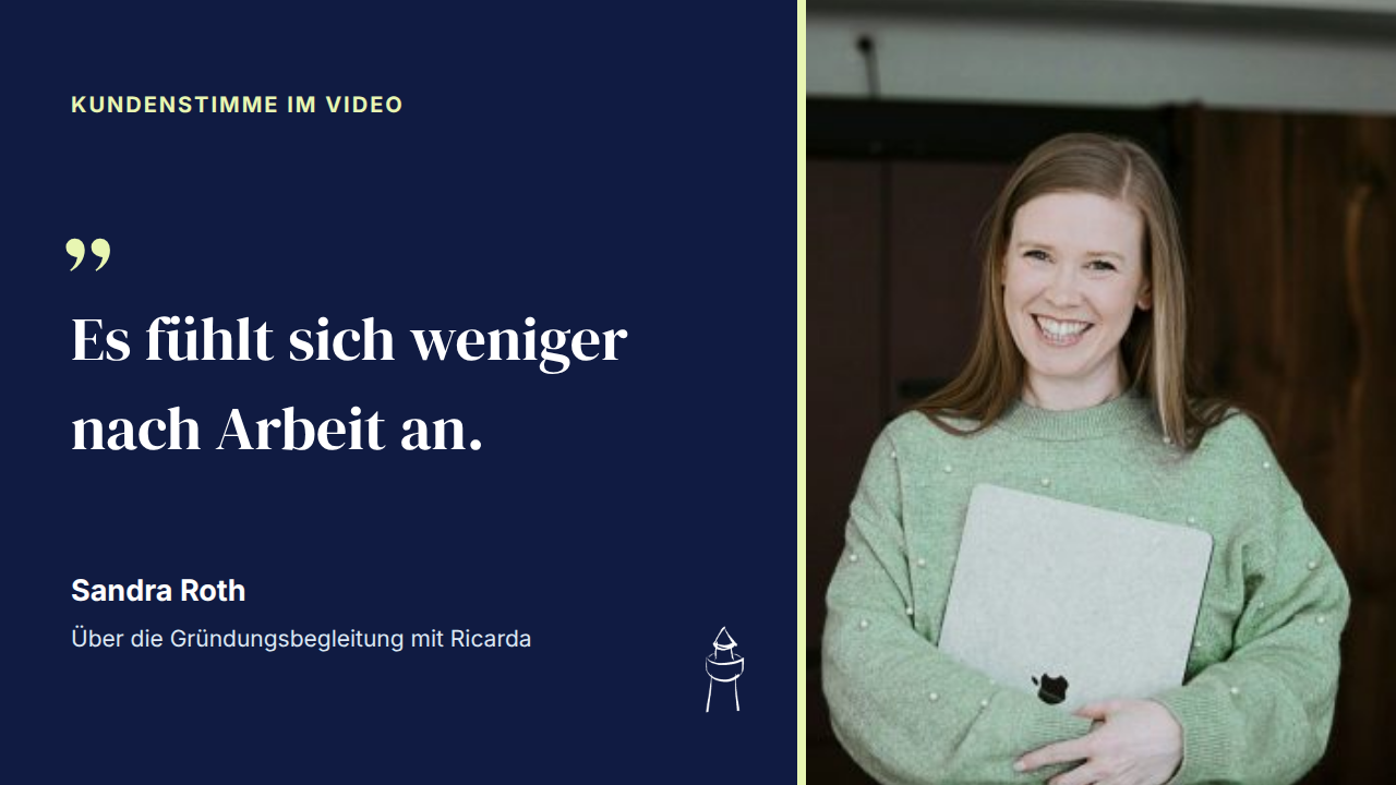 Es fühlt sich weniger nach Arbeit an. Sandra Roth